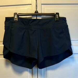 CRZ YOGA Sports Shorts With Built In Brief Size Women’s 12 Color Navy Blue